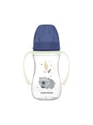 Canpol babies Anti-kólikás cumisüveg, világító fogantyúval, EasyStart, SLEEPY KOALA, 240 ml - kék