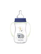 Canpol babies Anti-kólikás cumisüveg, világító fogantyúval, EasyStart, SLEEPY KOALA, 240 ml - kék