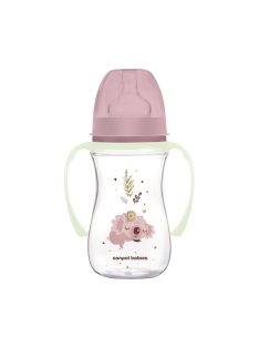   Canpol babies Anti-kólikás cumisüveg, világító fogantyúval, EasyStart, SLEEPY KOALA, 240 ml - pink