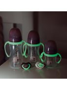 Canpol babies Anti-kólikás cumisüveg, világító fogantyúval, EasyStart, SLEEPY KOALA, 240 ml - pink