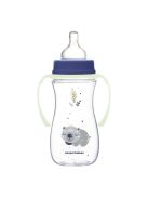 Canpol babies Anti-kólikás cumisüveg, világító fogantyúval, EasyStart, SLEEPY KOALA, 300 ml - kék