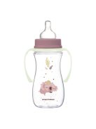 Canpol babies Anti-kólikás cumisüveg, világító fogantyúval, EasyStart, SLEEPY KOALA, 300 ml - pink