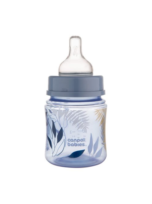 Canpol babies Anti-kólikás cumisüveg, EasyStart, GOLD, 120 ml - kék