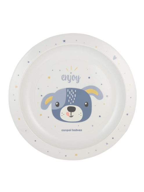 Canpol babies Műanyag tányér, CUTE ANIMALS, kutya