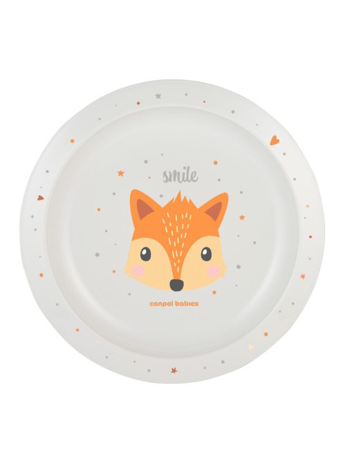 Canpol babies Műanyag tányér, CUTE ANIMALS, róka