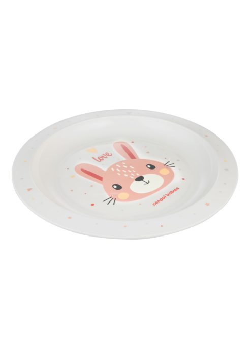 Canpol babies Műanyag tányér, CUTE ANIMALS, nyuszi