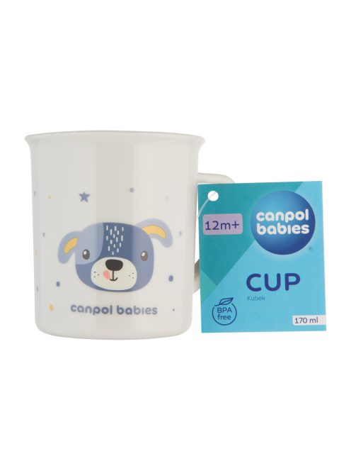 Canpol babies Műanyag bögre, 170ml, CUTE ANIMALS, kutya