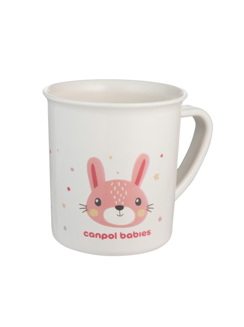 Canpol babies Műanyag bögre, 170ml, CUTE ANIMALS, nyuszi
