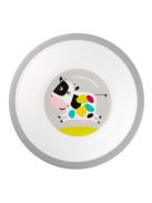 Canpol babies Műanyag tál csúszásmentes aljjal, 270ml, tehénke 