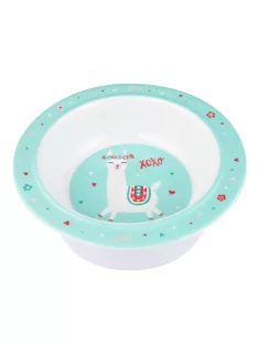   Canpol babies Melamine tál tapadókoronggal, 270ml, EXOTIC ANIMALS - türkiz