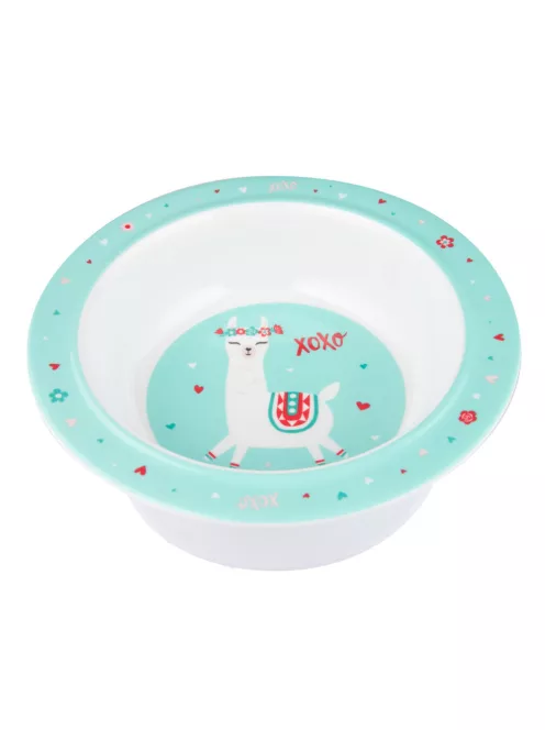 Canpol babies Melamine tál tapadókoronggal, 270ml, EXOTIC ANIMALS - türkiz