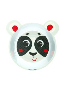   Canpol babies Csúszásgátló tál, melamin, 490ml, HELLO LITTLE - bézs