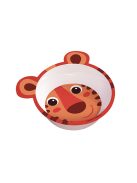 Canpol babies Csúszásgátló tál, melamin, 490ml, HELLO LITTLE - narancs