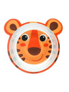   Canpol babies Csúszásgátló tál, melamin, 490ml, HELLO LITTLE - narancs