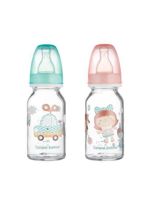 Canpol babies Keskeny cumisüveg, 120 ml, TOYS