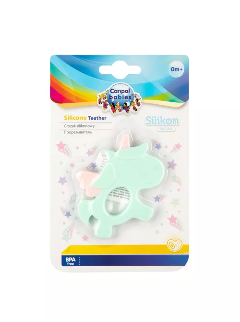 Canpol babies Szilikon rágóka - UNICORN 