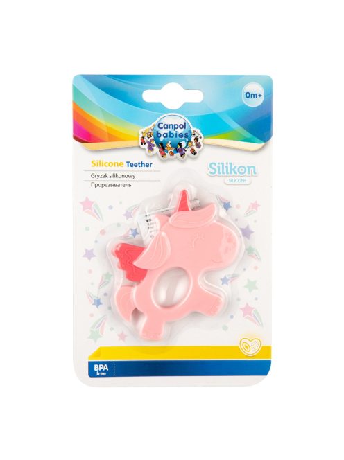 Canpol babies Szilikon rágóka - UNICORN 