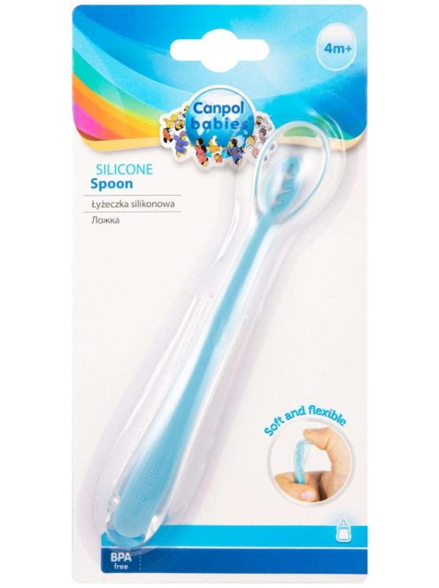 Canpol babies Szilikon kanál - kék