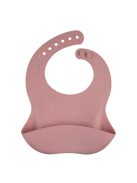 Canpol babies Szilikon előke zsebbel, DOTS - pink