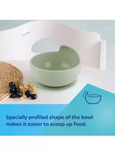 Canpol babies Szilikon tál tapadókorongal, 330ml, zöld