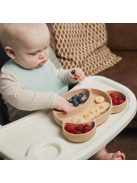 Canpol babies Szilikon osztott tányér, tapadókoronggal, Mackó - krémszín