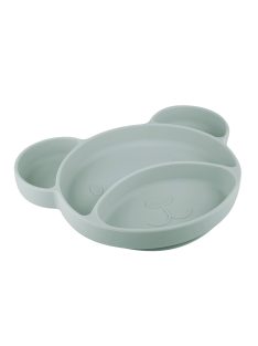   Canpol babies Szilikonos, osztott tányér tapadókoronggal, Mackó - zöld