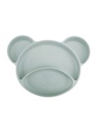 Canpol babies Szilikonos, osztott tányér tapadókoronggal, Mackó - zöld
