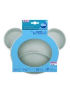 Canpol babies Szilikonos, osztott tányér tapadókoronggal, Mackó - zöld