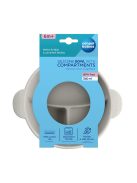 Canpol babies Szilikon osztott tál, tapadókoronggal, 360ml, DOTS - szürke