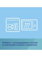 Canpol babies Szilikon osztott tál, tapadókoronggal, 360ml, DOTS - pink