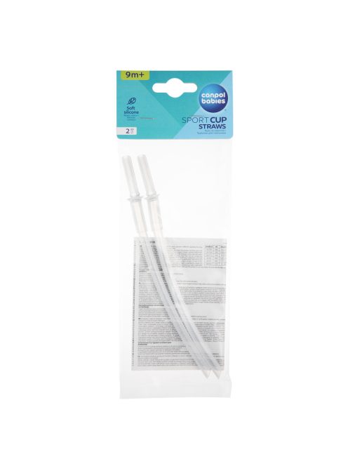 Canpol babies Szilikon szívószál, 2 db
