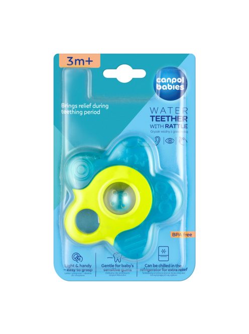 Canpol babies Vízzel töltött, csillag alakú rágóka, csörgővel