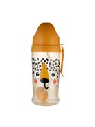 Canpol babies Cseppmentes sport itatópohár súlyozott szívószállal BabiesBoo 350ml gepard