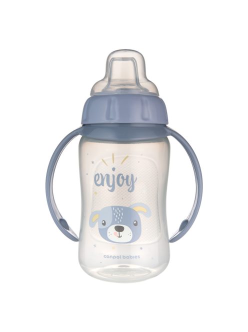 Canpol babies Tanulópohár szilikon ivócsőrrel, CUTE ANIMALS, 320ml, kutya