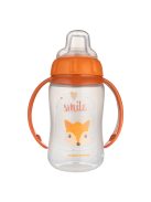 Canpol babies Tanulópohár szilikon ivócsőrrel, CUTE ANIMALS, 320ml, róka