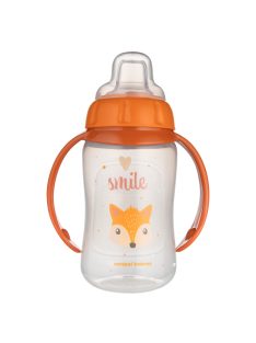   Canpol babies Tanulópohár szilikon ivócsőrrel, CUTE ANIMALS, 320ml, róka