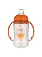 Canpol babies Tanulópohár szilikon ivócsőrrel, CUTE ANIMALS, 320ml, róka