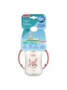 Canpol babies Tanulópohár szilikon ivócsőrrel, CUTE ANIMALS, 320ml, nyuszi