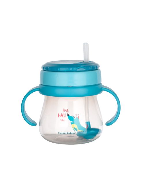 Canpol babies Innovatív itatópohár, flip-top szívószállal, 250 ml