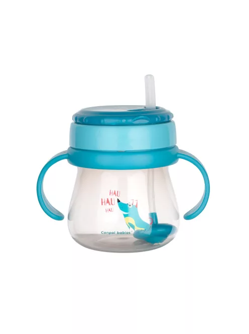 Canpol babies Innovatív itatópohár, flip-top szívószállal, 250 ml