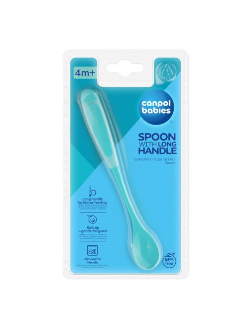 Canpol babies Puha kanál meghosszabbított nyéllel - kék