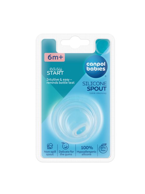Canpol babies Szilikonos tanuló etetőcumi, széles cumisüveghez, 1db