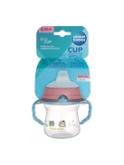 Canpol babies Itatópohár szilikonos ivócsőrrel, FirstCup, 150 ml, Bonjour Paris - kék