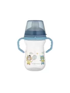 Canpol babies Itatópohár szilikonos ivócsőrrel, FirstCup, 250 ml, Bonjour Paris - kék