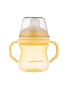 Canpol babies Itatópohár szilikonos ivócsőrrel, FirstCup, 150 ml, sárga