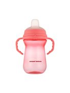 Canpol babies Itatópohár szilikonos ivócsőrrel, FirstCup, 250 ml, rózsaszín