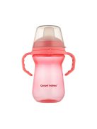 Canpol babies Itatópohár szilikonos ivócsőrrel, FirstCup, 250 ml, rózsaszín
