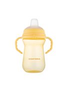 Canpol babies Itatópohár szilikonos ivócsőrrel, FirstCup, 250 ml, sárga