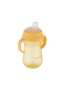 Canpol babies Itatópohár szilikonos ivócsőrrel, FirstCup, 250 ml, sárga