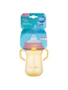 Canpol babies Itatópohár szilikonos ivócsőrrel, FirstCup, 250 ml, sárga